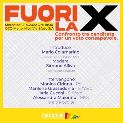 fuori la x incontro elettorale