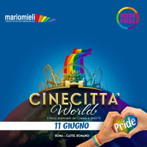 Domenica 11 giugno a Cinecittà World si festeggia l’inclusività e il mondo LGBTQ+ in tutte le sue sfumature. Per la prima volta il Parco Divertimenti del Cinema e della Tv di Roma ospita il Cinecittà World Pride, manifestazione organizzata con il patrocinio di Roma Pride e del Circolo Mario Mieli, per celebrare la settimana romana del pride: 16 ore di divertimento no-stop, con tantissime attività per tutt3. In un’atmosfera magica e più colorata che mai, il Cinecittà World Pride ospiterà DJ di fama nazionale ed internazionale, performer e atlet3 dalle 11 a notte fonda. Una domenica di musica, danza e voglia di divertirsi con le 40 attrazioni del Parco da provare anche dopo il tramonto. Il palinsesto della giornata, che si snoda tra le 7 aree a tema del Parco (Cinecittà, Roma, Spaceland, Far West, Adventureland, Il Regno del Ghiaccio, Aqua World) include: - Giochi e attività a cura dell’associazione FAMIGLIE ARCOBALENO - SPLASH NIGHT POOL PARTY – Il mega pool Party LGBT nell’area Aquaworld, dalle 19 alle 2 del mattino, con varie Guest STAR DJ, selezioni musicali house e tech house, animazione con vari3 artist3, performer e performance, proiezione ed effetti speciali. - La CONTRAST NIGHT: 8 ore di musica Neorave e Techno, con DJ accompagnati dalla voce di Vergana, vocalist e performer di Bob Sinclair al Pacha di Ibiza, eclettiche drag queens, Gogo boys e Gogo girl. - WHAT A DRAG! RECITAL IN TACCHI A SPILLO – esibizione di quattro tra le queen più amate d’Italia - PURPLE HEARTS DANCERS Esibizioni della crew di ballerine dirette da Andrea Piscello. Infine l’inclusione si gioca anche in campo con A.S.D. LUPI ROMA, la squadra di calcio romana che veicola messaggi attraverso lo sport con tornei di calcio, mini challenge e calcio tennis.