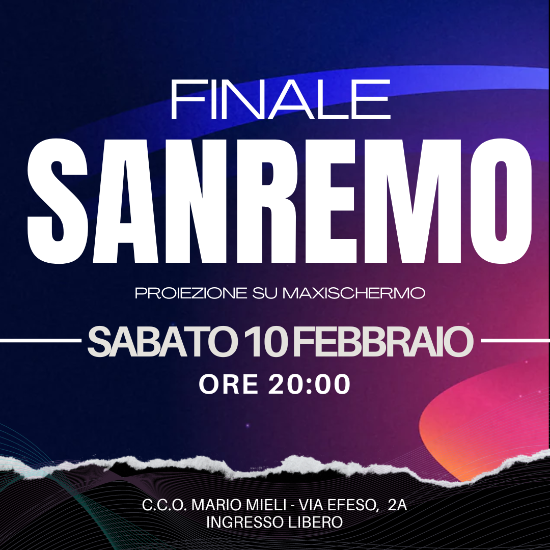 festival sanremo 2024 proiezione maxischermo cco mario mieli