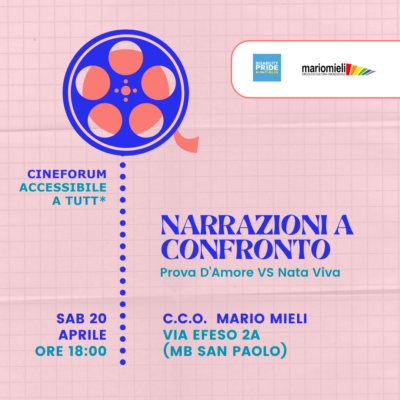 narrazioni a confronto cineforum accessibile cco mario mieli